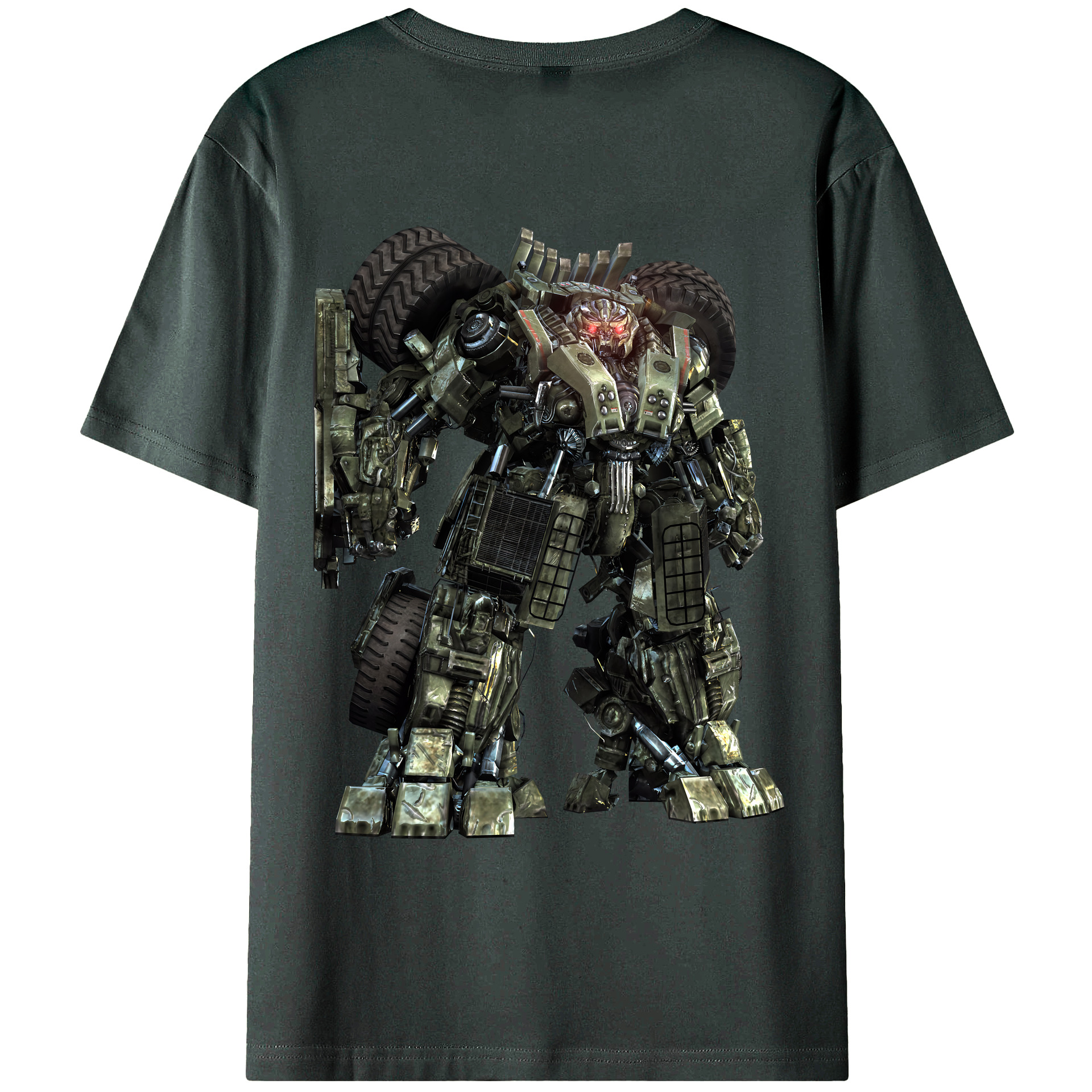 （画像用） Transformers トランスフォーマー 綿100％ メンズ半袖Tシャツ（バックプリント） 通気性